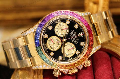 rolex daytona dark chocolate replica|rolex rainbow daytona for sale.